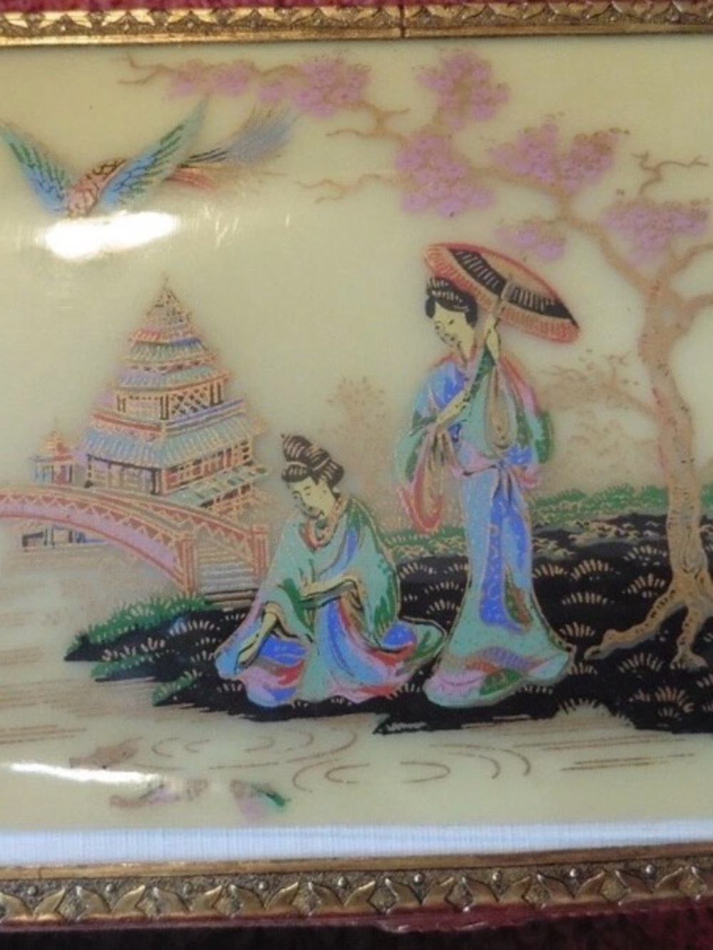 Vintage Estate Regent Japanese Geisha Music Box